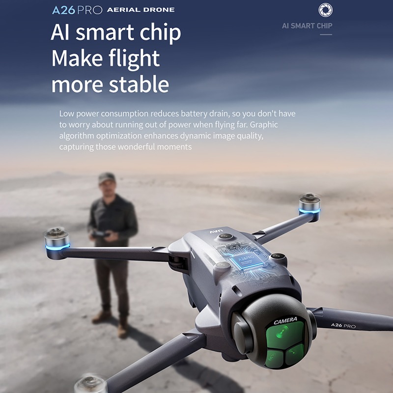 A26 Pro GPS Drone with 4.5-inc - Drone Gps Mount ulasan dan harga