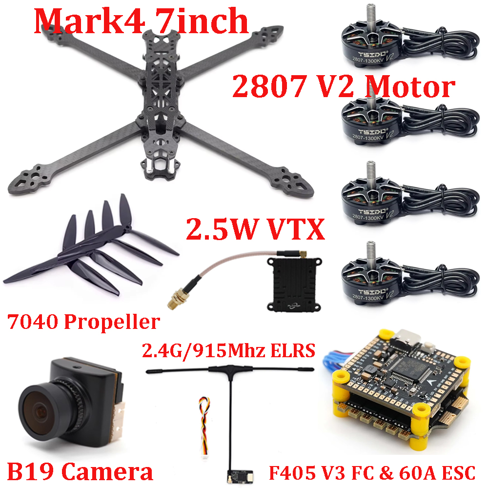 Mark4 7inch Frame Kit F405 V3  - Drone Power Distribution Board ulasan dan harga